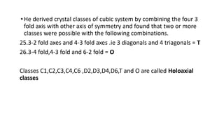 Crystal notation - HM symbol and Schoenflies notation | PDF