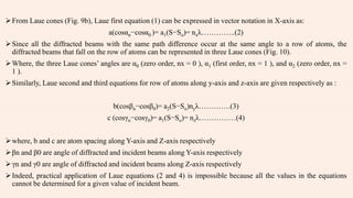 Lau Values Calculation Crystallography and X-ray diffraction (XRD) Likhith K | PPTX
