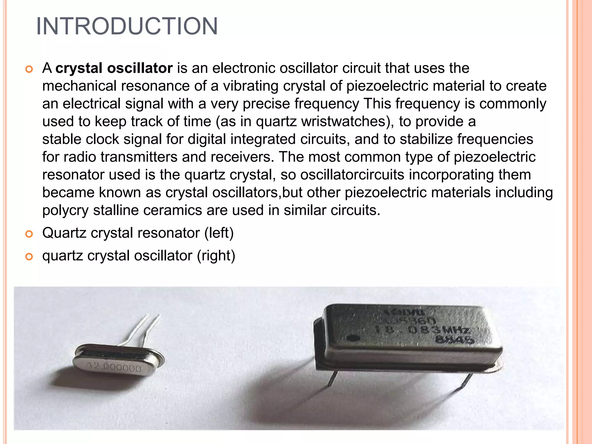 Crystal oscillator PPT