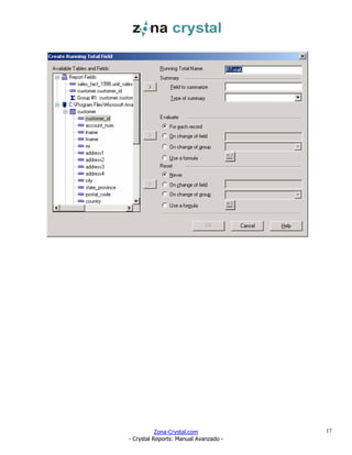 Crystal reports manual avanzado | PDF