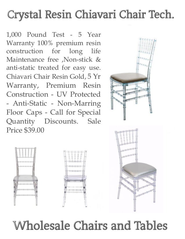 Crystal Resin Chiavari Chair By Chairstables2001