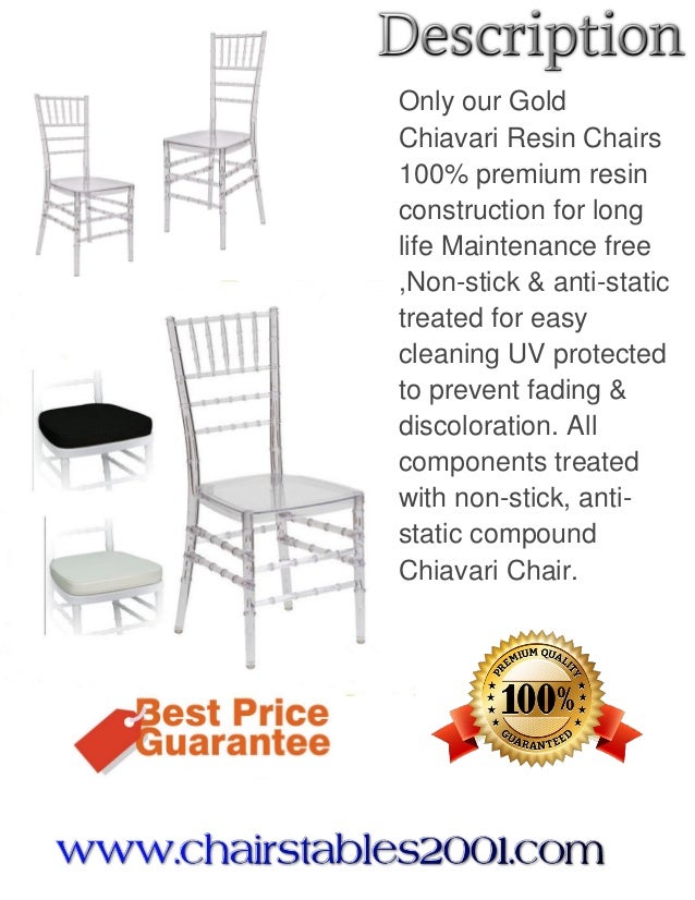 Crystal Resin Chiavari Chair By Chairstables2001
