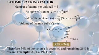 Crystal structure | PPTX
