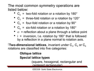 atomic structure in a crystal and different kind of crystal | PPT