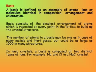 Structure of Solid Materials | PPT