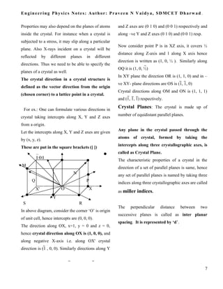 Crystal structure notes | DOC