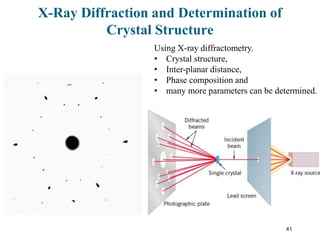 Crystal structure of metals and semiconductors | PPTX