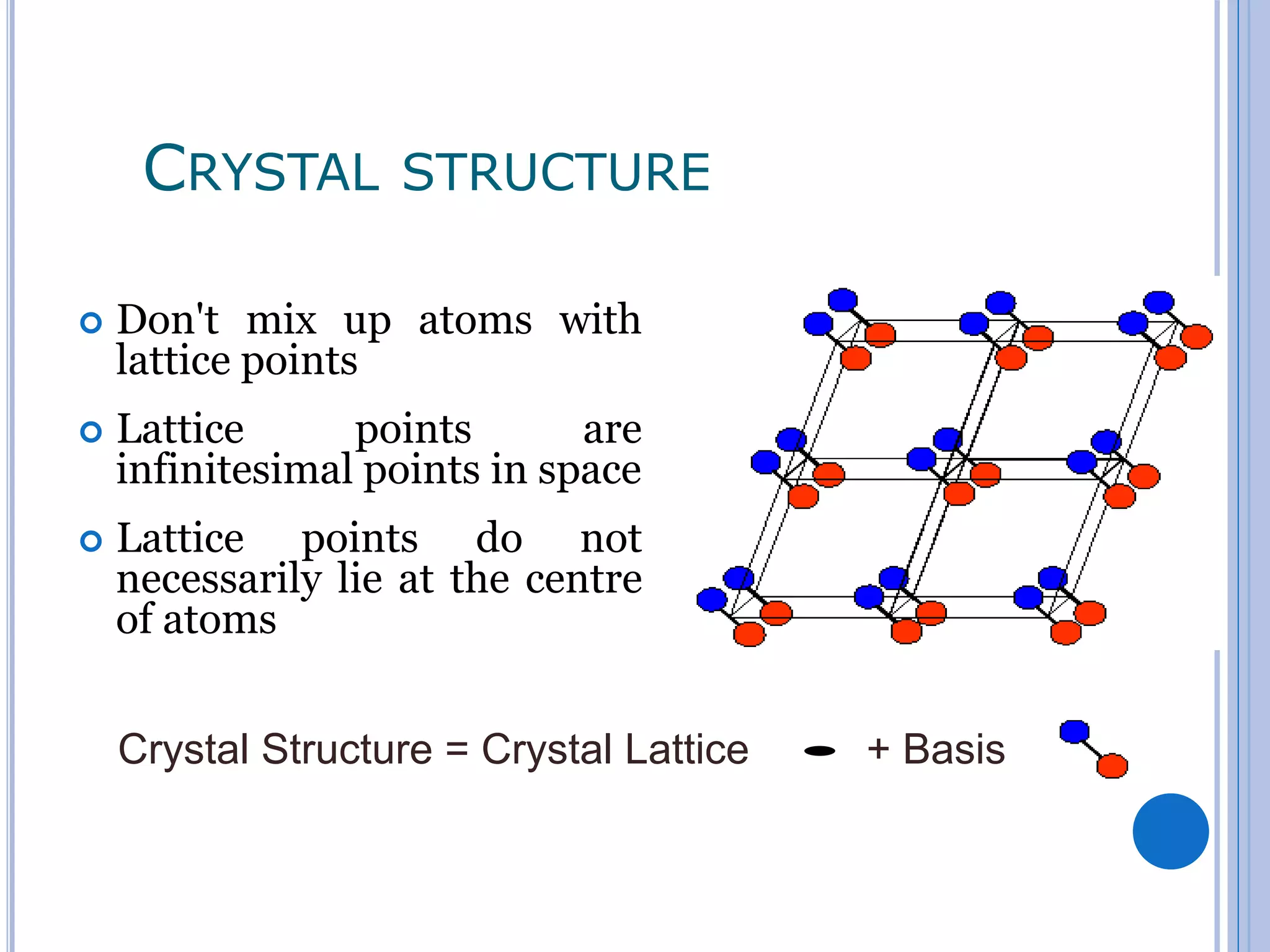 Crystal structures | PPTX