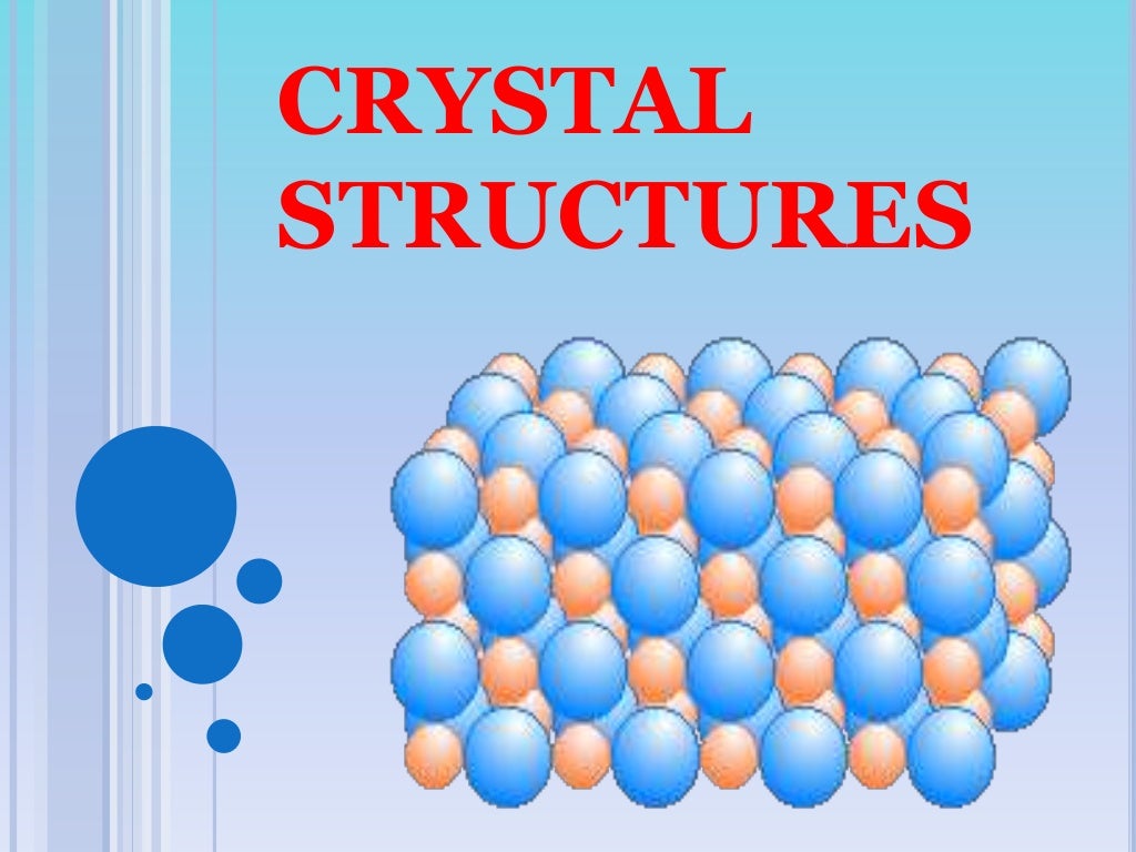 Crystal structures