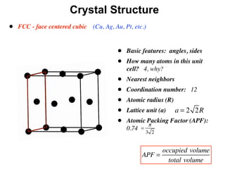 Comprehensive Overview of Crystalline and Ionic Crystal Structures in ...