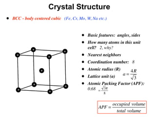 Comprehensive Overview of Crystalline and Ionic Crystal Structures in ...