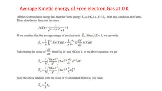 Average Kinetic energy of Free electron Gas at 0 K
 
