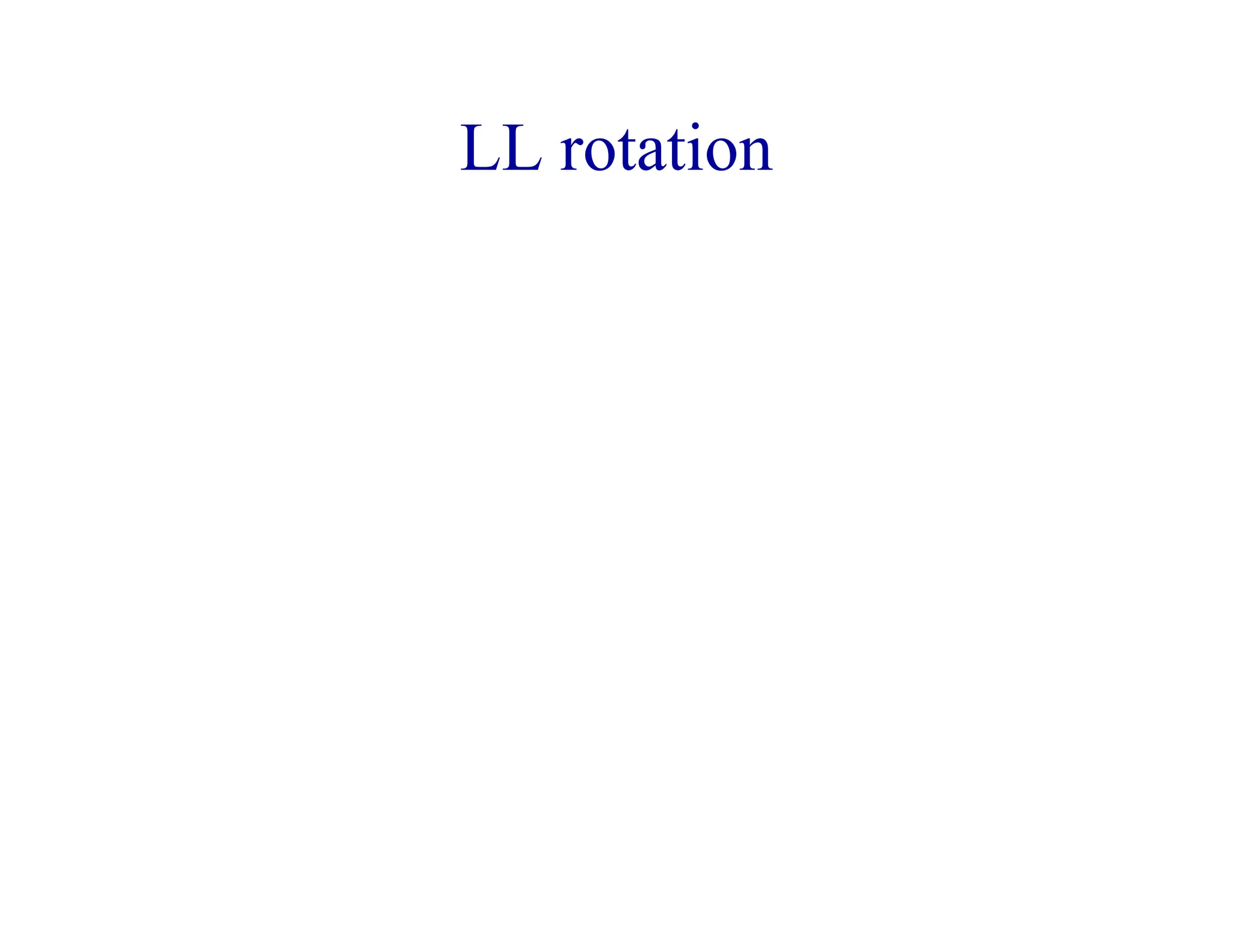 LL rotation
 