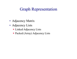 CS-102 Data Structure lectures on Graphs | PDF