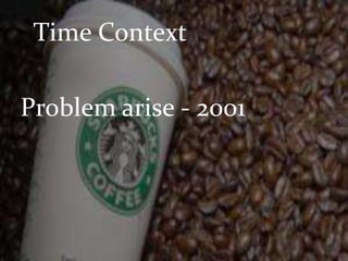 Time Context 
Problem arise - 2001 
 