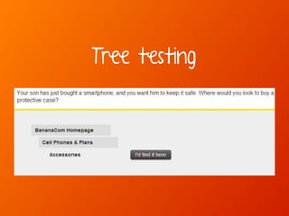 Tree testing 
 