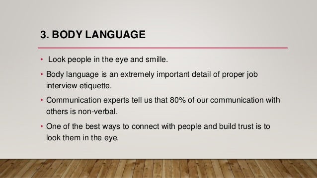 interview etiquette communication skills proper interview etiquette
