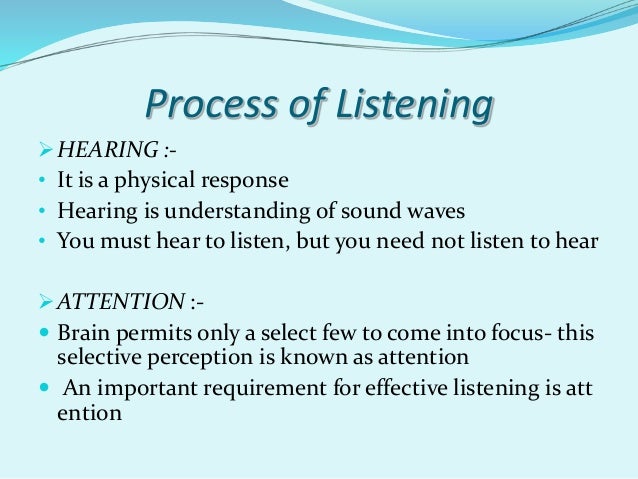 Difference Between Hearing Listening Types Of Listening