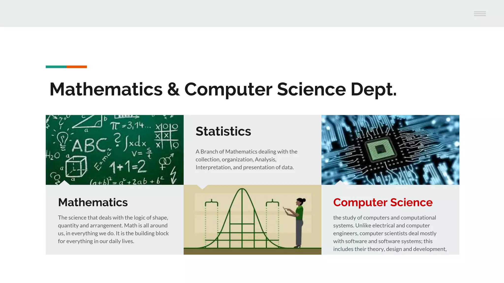 Introduction to Computer Science Department | PPT