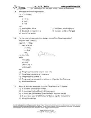 Gate-Cs 1993 | PDF