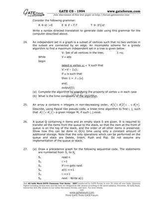Gate-Cs 1994 | PDF