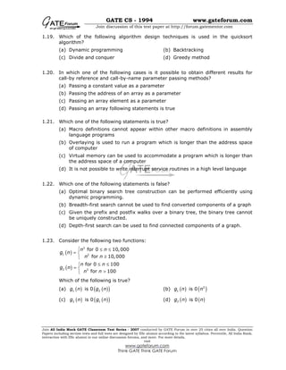 Gate-Cs 1994 | PDF