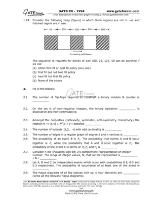Gate-Cs 1994 | PDF