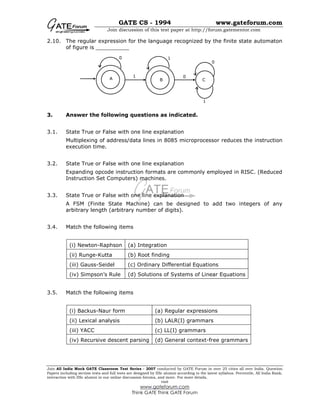 Gate-Cs 1994 | PDF