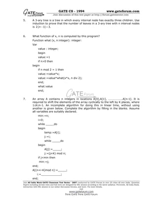 Gate-Cs 1994 | PDF