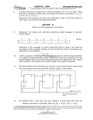 Gate-Cs 1994 | PDF