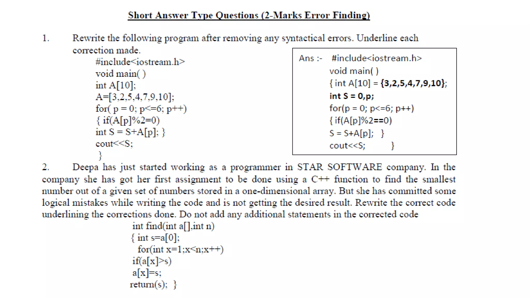 BASIC CONCEPTS OF C++ CLASS 12