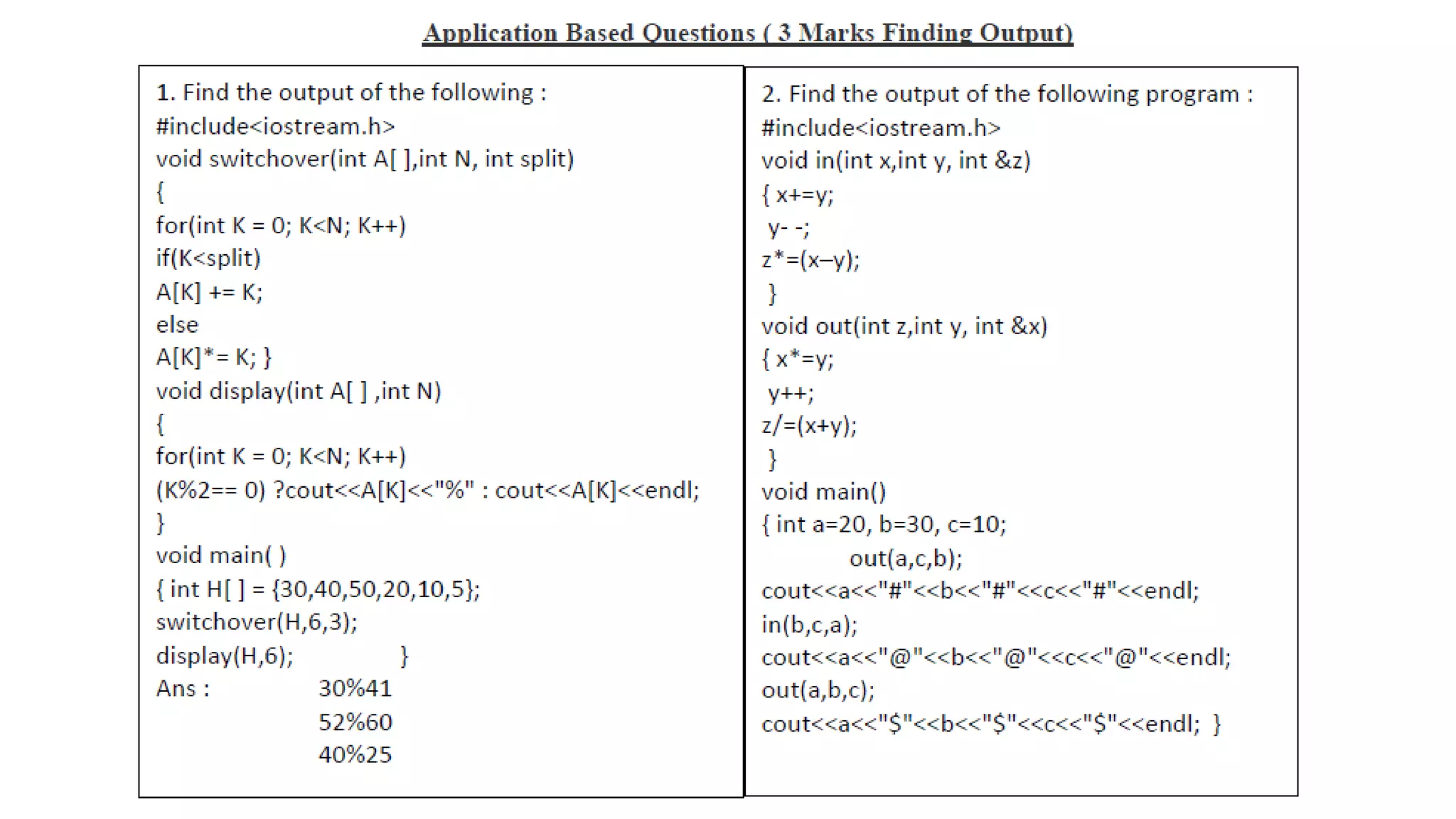 BASIC CONCEPTS OF C++ CLASS 12