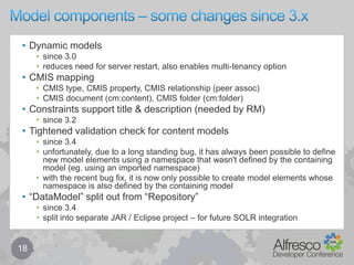 Model components – Admin Node Browser17Don’t forget “the Node Browser is your friend !”in theory never lies …… although be careful with browser back button (JSF issue)