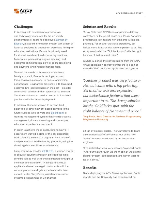 Arrays case study image