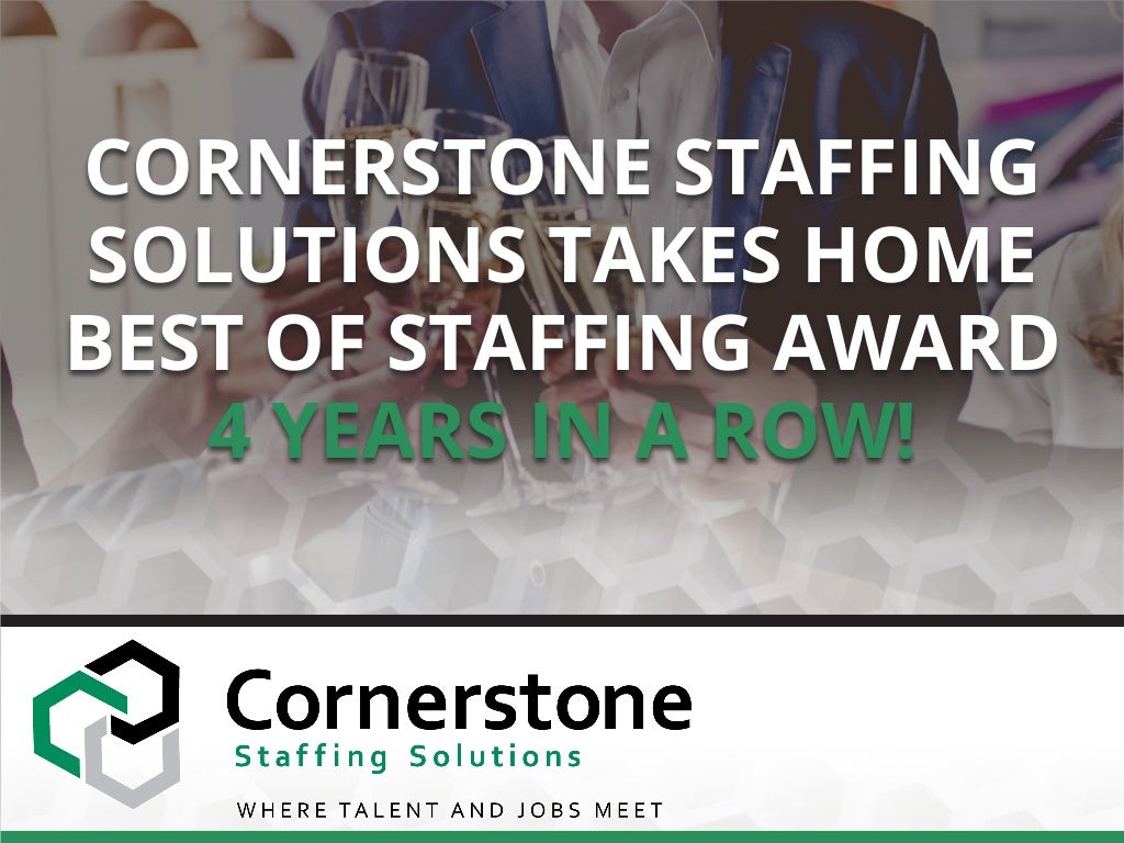 Cornerstone Staffing Solutions Best of Staffing