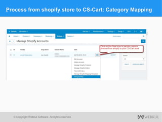 CS-Cart Shopify Connector