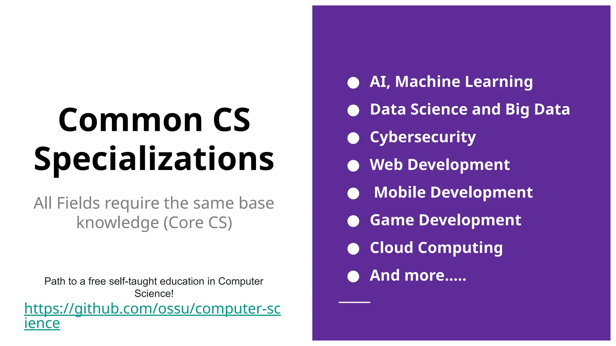 Introduction to Computer science and its fields | PPT | Free Download