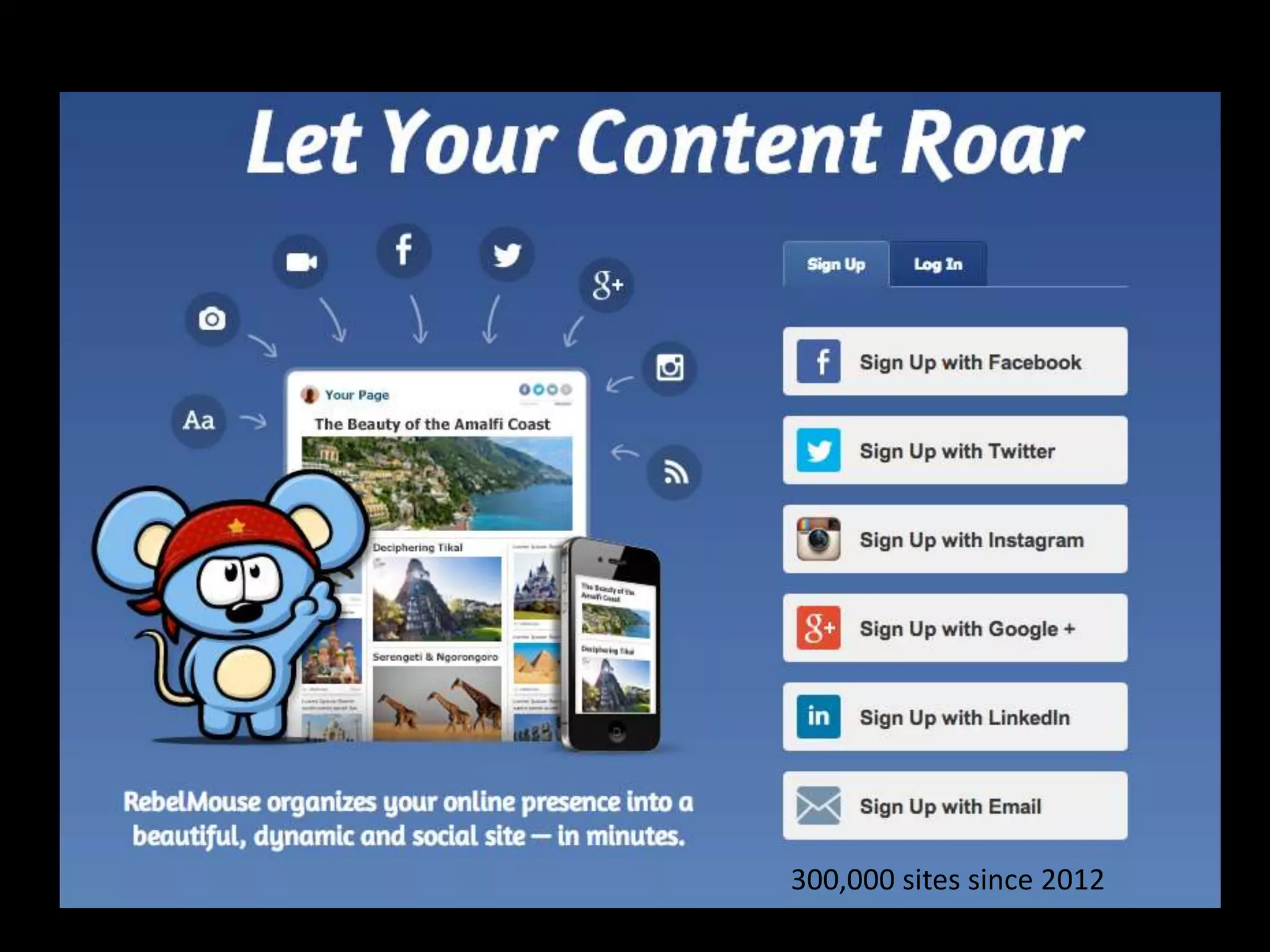 300,000 sites since 2012

 