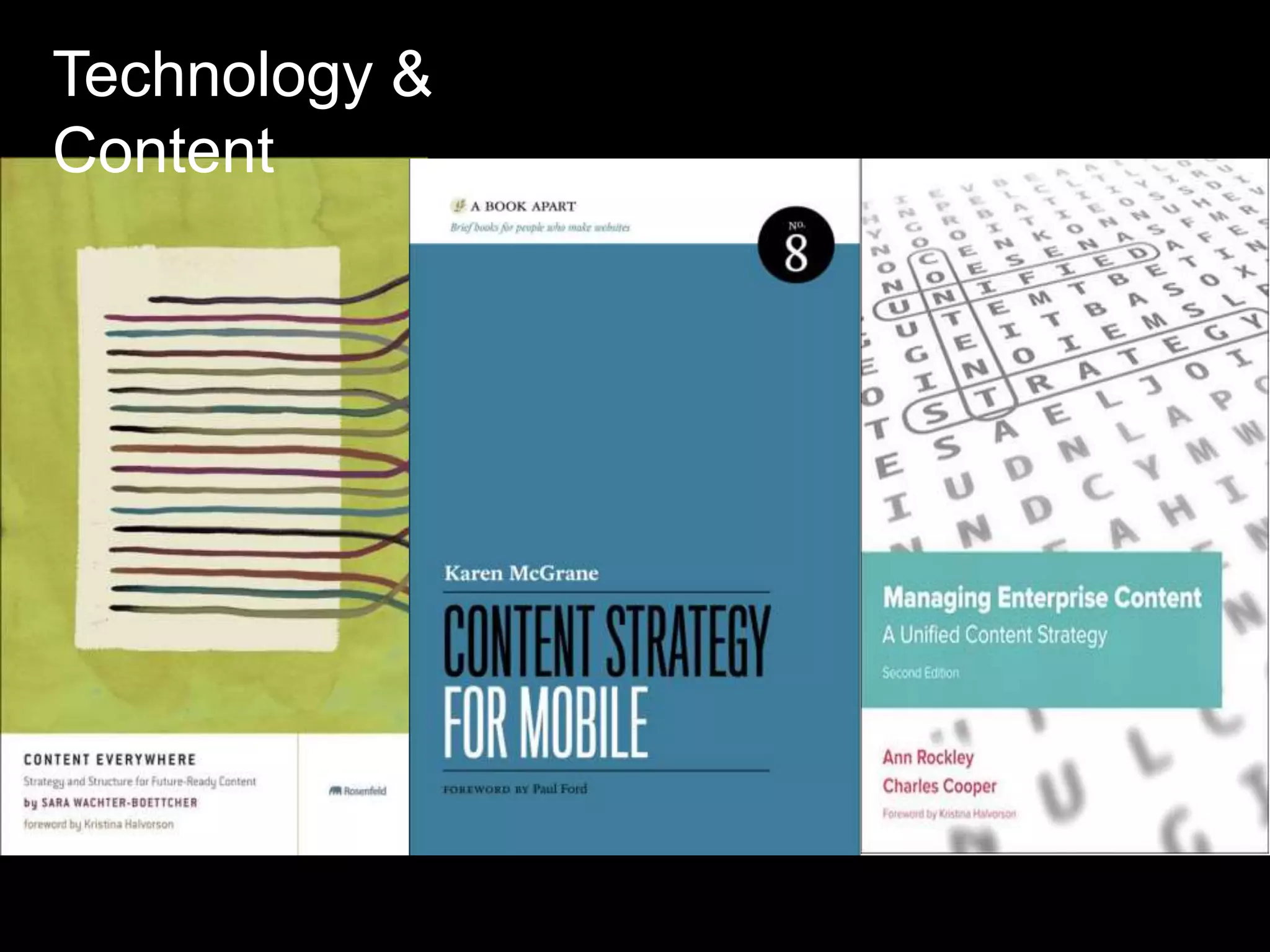 Technology &
Content

 