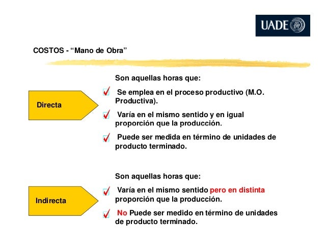 Costos - Mano de Obra