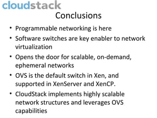 CloudStack and SDN