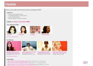 Sorry, we could not ﬁnd any results matching “Dixit”. 
Usable
 