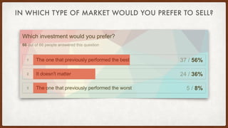 IN WHICH TYPE OF MARKET WOULD YOU PREFER TO SELL?
 