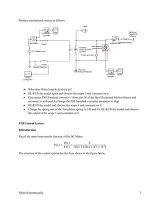 control system lab 02 - PID tuning | PDF