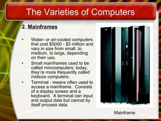 Evolution From Mainframes Introduction To Computing (Evolution of Computers) | PPT