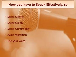 A Complete Guide: How to Speak Effectively? | PPTX