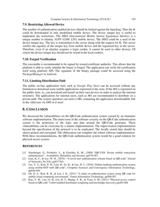 SECURITY ANALYSIS OF MOBILE AUTHENTICATION USING QR-CODES | PDF