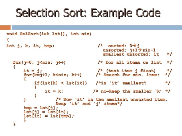 Sorting & Linked Lists | PPT