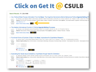Click on Get It @ CSULB
 