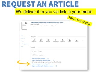 REQUEST AN ARTICLE
We deliver it to you via link in your email
 